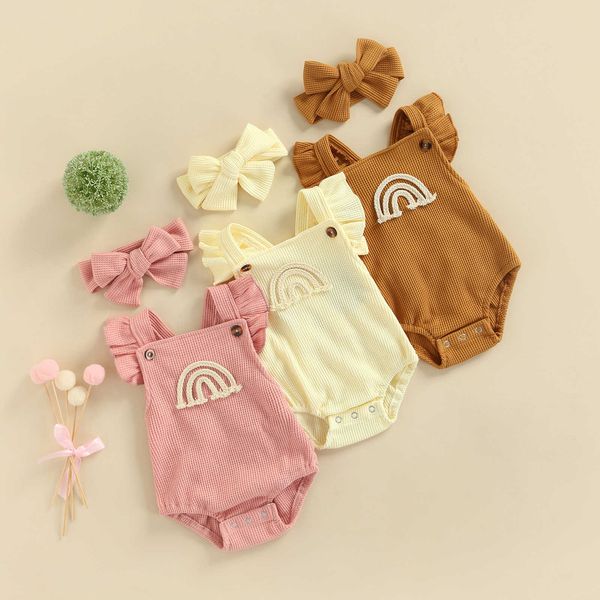 rompers summer baby girls romper headband cotton rainbow ruffles sleeveless baby rompers jumpsuit newborn clothes j220922, Blue
rompers summer baby girls romper headband cotton rainbow ruffles sleeveless baby rompers jumpsuit newborn clothes j220922, Blue