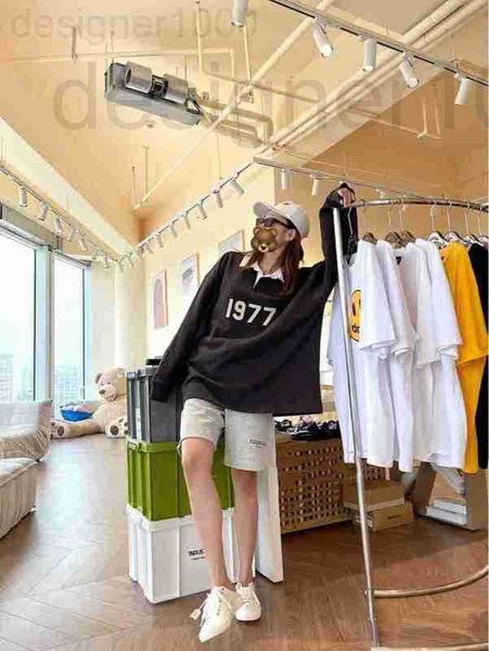 women's hoodies & sweatshirts designer 22 new multi thread high street loose number 1977 flocked polo shirt long sleeve sweater e7kf, Black
women's hoodies & sweatshirts designer 22 new multi thread high street loose number 1977 flocked polo shirt long sleeve sweater e7kf, Black