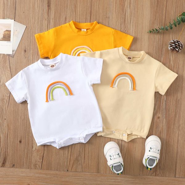 rompers summer baby clothes toddler boys girls romper newborn baby clothes cute short sleeve rainbow triangle jumpsuits j220922, Blue
rompers summer baby clothes toddler boys girls romper newborn baby clothes cute short sleeve rainbow triangle jumpsuits j220922, Blue