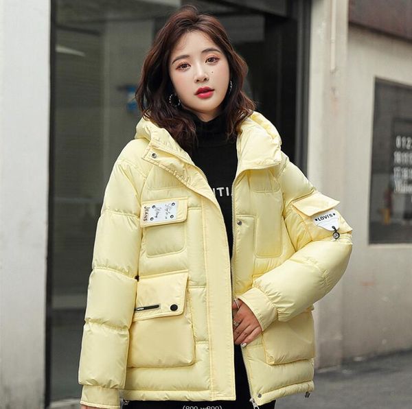 hooded parka cotton padded coat women loose warm thicken fluffy overcoat snow wear korean solid outwear, Black
hooded parka cotton padded coat women loose warm thicken fluffy overcoat snow wear korean solid outwear, Black