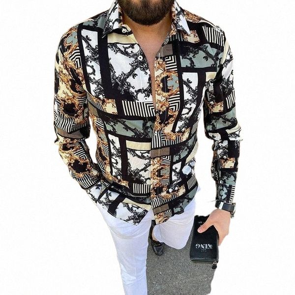 men's casual shirts 2021 autumn vintage pattern printed long sleeve slim men fashion buttoned mens turn-down collar shirt o7s9#, White;black
men's casual shirts 2021 autumn vintage pattern printed long sleeve slim men fashion buttoned mens turn-down collar shirt o7s9#, White;black