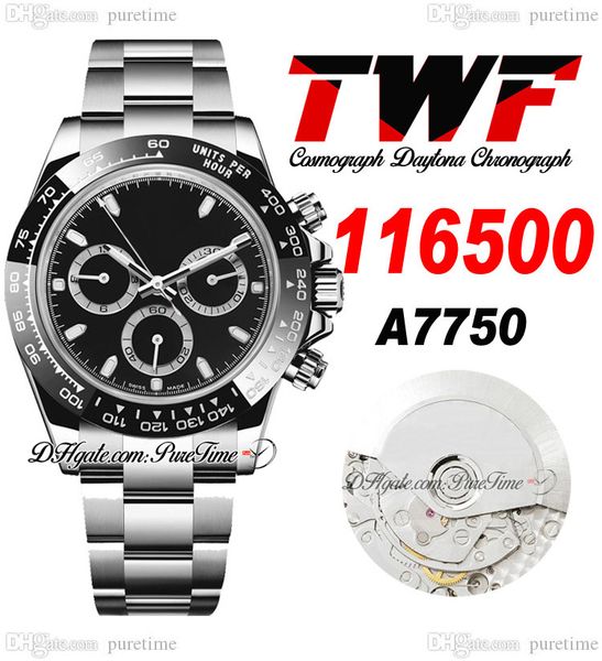 twf v2 a7750 automatic chronograph mens watch ceramic bezel black stick dial 904l oystersteel bracelet same serial card super edition watche, Slivery;brown
twf v2 a7750 automatic chronograph mens watch ceramic bezel black stick dial 904l oystersteel bracelet same serial card super edition watche, Slivery;brown