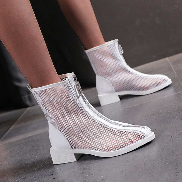 boots women 2022 summer thin section breathable thick heel mesh hollow chelsea short female high sandal sandalias y2209, Black
boots women 2022 summer thin section breathable thick heel mesh hollow chelsea short female high sandal sandalias y2209, Black
