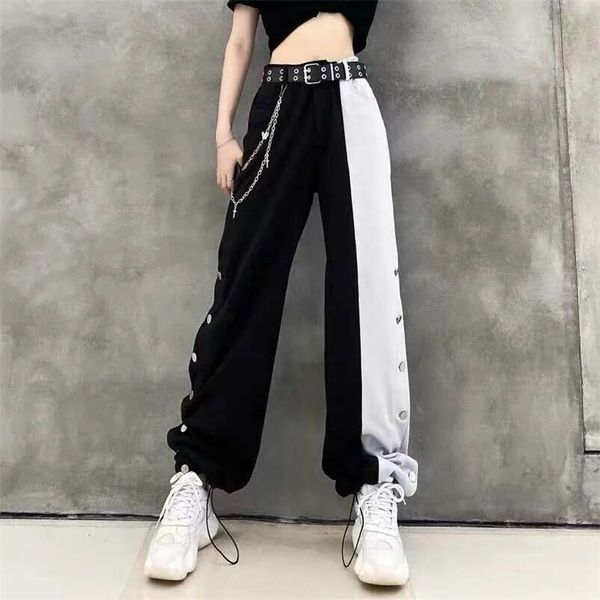 women's pants capris women fashion contrast cargo pants female arrival elastic waist wide leg trousers ladies korean high street cotton, Black;white
women's pants capris women fashion contrast cargo pants female arrival elastic waist wide leg trousers ladies korean high street cotton, Black;white