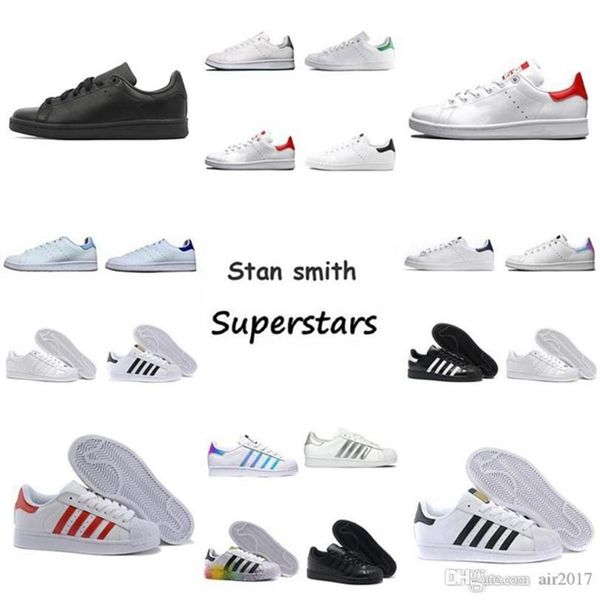 fashion leather white trainers stan smith superstars mens womens casual platform designers shoes white black flats desinger sneakers us5-10
fashion leather white trainers stan smith superstars mens womens casual platform designers shoes white black flats desinger sneakers us5-10