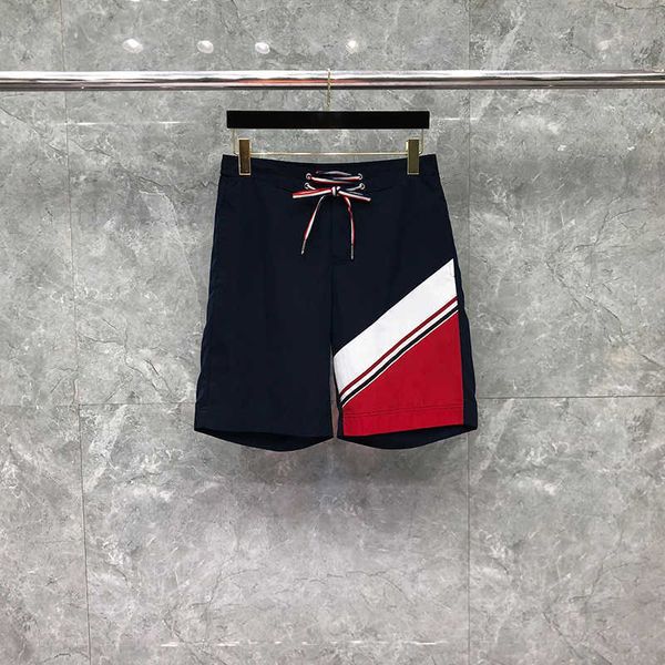 tb thom shorts summer male fashion brand printed multicolor diagonal stripe cool thin quick dry relaxed fit shortpants, Black
tb thom shorts summer male fashion brand printed multicolor diagonal stripe cool thin quick dry relaxed fit shortpants, Black