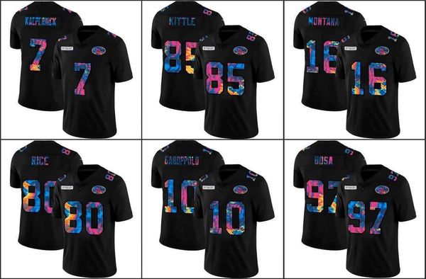 san francisco's 49ers's men #97 nick bosa 85 george kittle 11 brandon aiyuk 10 jimmy garoppolo multi color crucial catch women you, Black;red
san francisco's 49ers's men #97 nick bosa 85 george kittle 11 brandon aiyuk 10 jimmy garoppolo multi color crucial catch women you, Black;red