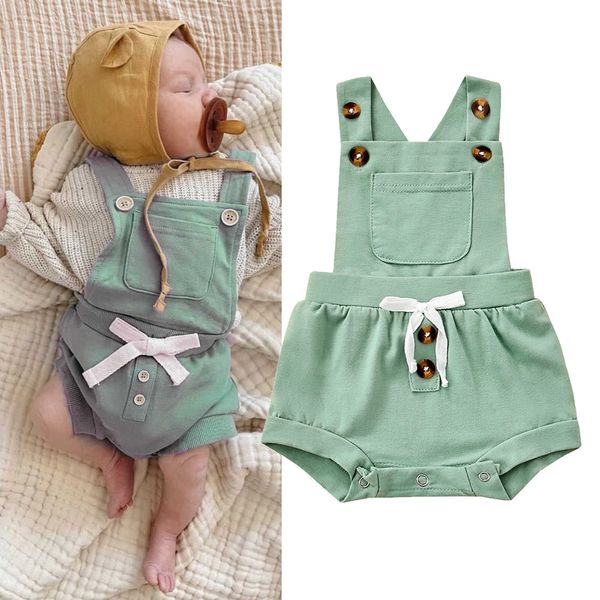 rompers summer newborn baby girls boy solid pockets sleeveless garter rompers jumpsuits toddler kids overalls clothing outfits j220922, Blue
rompers summer newborn baby girls boy solid pockets sleeveless garter rompers jumpsuits toddler kids overalls clothing outfits j220922, Blue