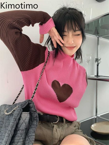 women's sweaters kimotimo heart colorblock sweater women autumn half high collar long sleeve sweaters korean chic sweet fashion y2k swe, White;black
women's sweaters kimotimo heart colorblock sweater women autumn half high collar long sleeve sweaters korean chic sweet fashion y2k swe, White;black