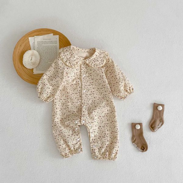 rompers cute girl baby retro flowers peter pan collar jumpsuit single breasted fashion cotton romper one piece for sweet kid girls j220922, Blue
rompers cute girl baby retro flowers peter pan collar jumpsuit single breasted fashion cotton romper one piece for sweet kid girls j220922, Blue