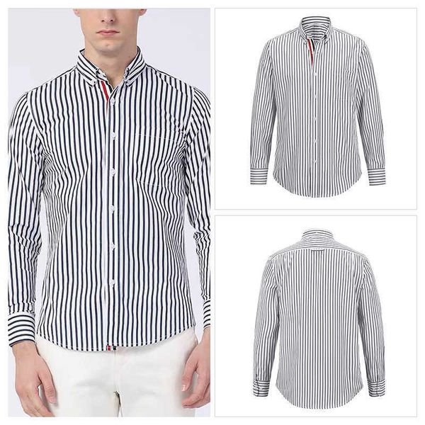 tb thom shirt women striped closure clothing slim casual poplin cotton long sleeve fashion woman blouses 2022, White;black
tb thom shirt women striped closure clothing slim casual poplin cotton long sleeve fashion woman blouses 2022, White;black
