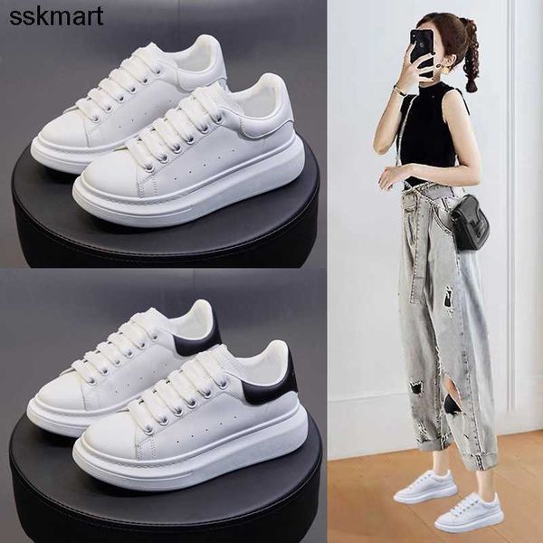 dress shoes calfskin platform women spring new student board shoes thick bottom breathable fashion brand sneakers, Black
dress shoes calfskin platform women spring new student board shoes thick bottom breathable fashion brand sneakers, Black