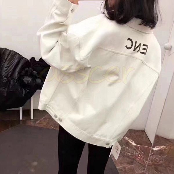 women classic denim jacket fashion letters printing coats designerladies casual loose outwear clothing asian size m-xl, Black;brown
women classic denim jacket fashion letters printing coats designerladies casual loose outwear clothing asian size m-xl, Black;brown