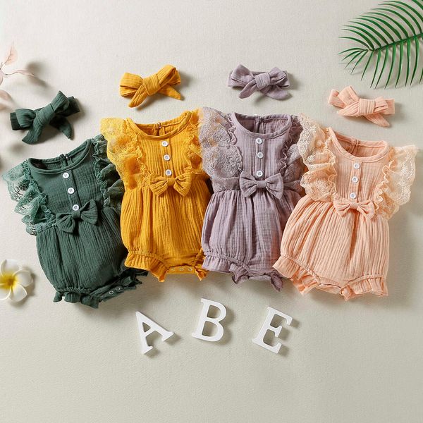 rompers newborn baby girls romper summer baby clothes set solid lace breathable sleeveless jumpsuit bodysuit headband outfit j220922, Blue
rompers newborn baby girls romper summer baby clothes set solid lace breathable sleeveless jumpsuit bodysuit headband outfit j220922, Blue