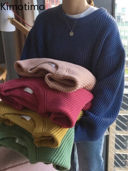 women's sweaters kimotimo autumn winter basic sweater women 2022 new solid color round neck screw thread sweater korean ins lazy loose, White;black
women's sweaters kimotimo autumn winter basic sweater women 2022 new solid color round neck screw thread sweater korean ins lazy loose, White;black