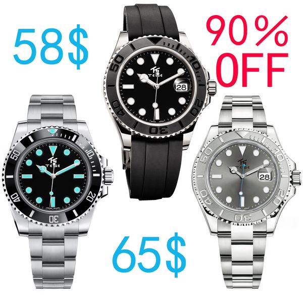 men sports business watch luxury automatic mechanical 2813 40mm rotatable outer ring yacht watch mens fashion mint blue luminous diving wate, Slivery;brown
men sports business watch luxury automatic mechanical 2813 40mm rotatable outer ring yacht watch mens fashion mint blue luminous diving wate, Slivery;brown