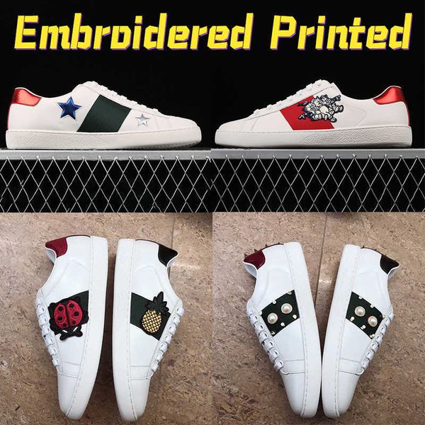 shoes designer embroidered printed leather dr ace sneaker casual men women fashion sneakers stars bees embroidered loafer pearls spikes stud, Black
shoes designer embroidered printed leather dr ace sneaker casual men women fashion sneakers stars bees embroidered loafer pearls spikes stud, Black