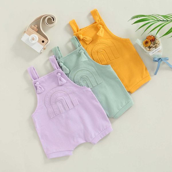 rompers baby girl boy summer short jumpsuit solid color rainbow pattern jarretel romper overalls newborn clothing j220922, Blue
rompers baby girl boy summer short jumpsuit solid color rainbow pattern jarretel romper overalls newborn clothing j220922, Blue