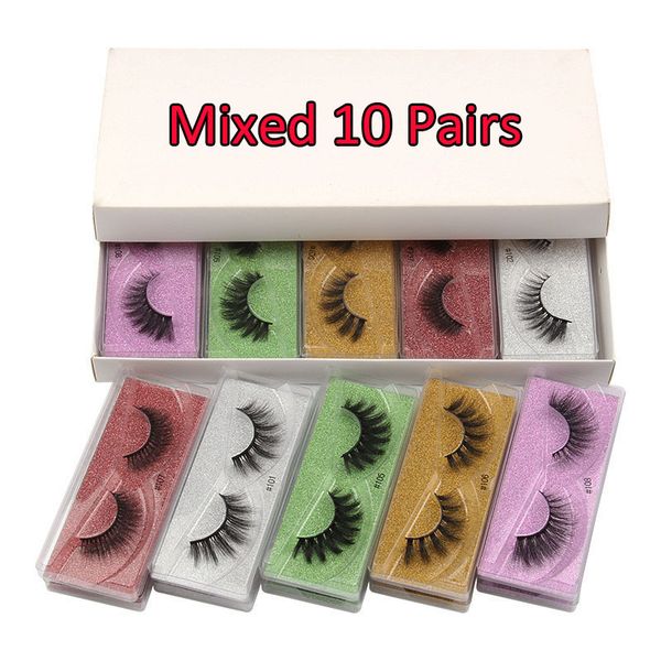 new 10 pairs real mink eyelashes 3d natural false eyelashes with box long lashes soft eyelash extension makeup kit set
new 10 pairs real mink eyelashes 3d natural false eyelashes with box long lashes soft eyelash extension makeup kit set
