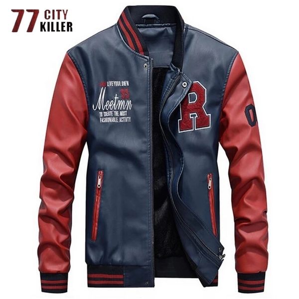 men's jackets collage baseball jackets men letter embroidery faux leather pilot jacket male motorcycle luxury fleece bomber mens coats, Black;brown
men's jackets collage baseball jackets men letter embroidery faux leather pilot jacket male motorcycle luxury fleece bomber mens coats, Black;brown