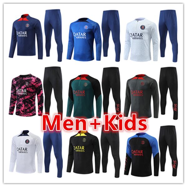 mens kids football tracksuits training suit jersey sets 2022 2023 psgs men soccer tracksuit set jacket jogging kit survetement foot chandal, Black
mens kids football tracksuits training suit jersey sets 2022 2023 psgs men soccer tracksuit set jacket jogging kit survetement foot chandal, Black