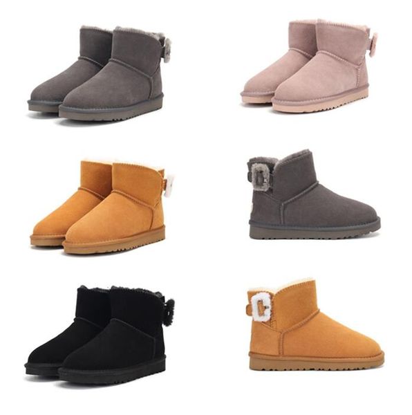 women 3352 wool buckle snow boots short heighten soft comfortable casual sheepskin fur keep warm boots with card dustbag beautiful gift, Black
women 3352 wool buckle snow boots short heighten soft comfortable casual sheepskin fur keep warm boots with card dustbag beautiful gift, Black