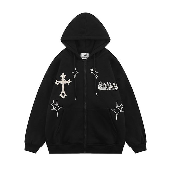 men's hoodies sweatshirts gothic letters print oversized zip up hoodie autumn winter streetwear long sleeve cotton hoodies jackets 2209, Black
men's hoodies sweatshirts gothic letters print oversized zip up hoodie autumn winter streetwear long sleeve cotton hoodies jackets 2209, Black