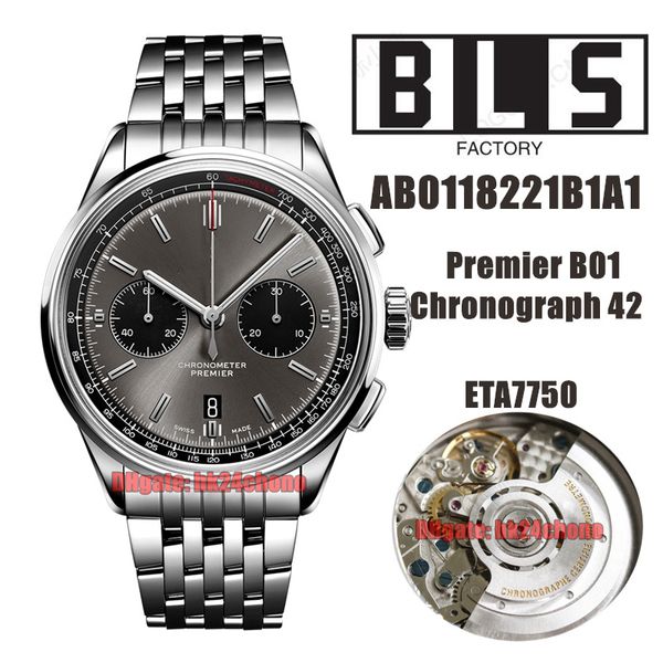 bls watches ab0118221b1a1 premier b01 chronograph 42mm eta7750 automatic chronograph mens watch gray dial stainless steel bracelet gents wri, Slivery;brown
bls watches ab0118221b1a1 premier b01 chronograph 42mm eta7750 automatic chronograph mens watch gray dial stainless steel bracelet gents wri, Slivery;brown