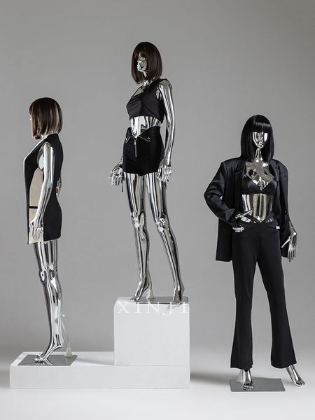 fashion style female mannequin electroplating model fiberglass customized factory direct sell, Khaki
fashion style female mannequin electroplating model fiberglass customized factory direct sell, Khaki