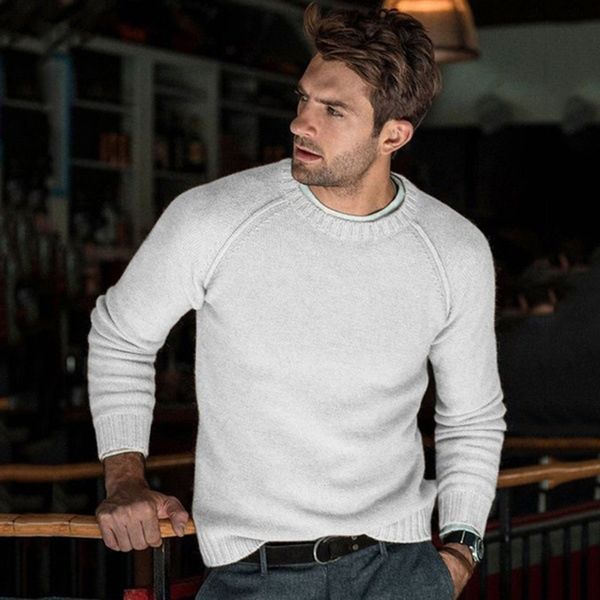 men's sweaters european and american autumn winter leisure men's pullover sweater sweater 220923, White;black
men's sweaters european and american autumn winter leisure men's pullover sweater sweater 220923, White;black
