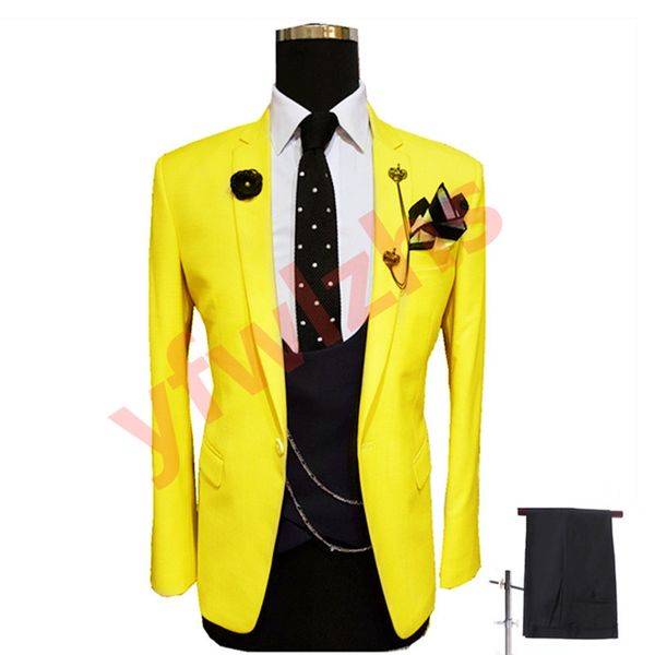 men suits one button groom tuxedos notch lapel groomsmen wedding/prom/dinner man blazer jacket pants ttwo buttonsie vest w732, Black;gray
men suits one button groom tuxedos notch lapel groomsmen wedding/prom/dinner man blazer jacket pants ttwo buttonsie vest w732, Black;gray