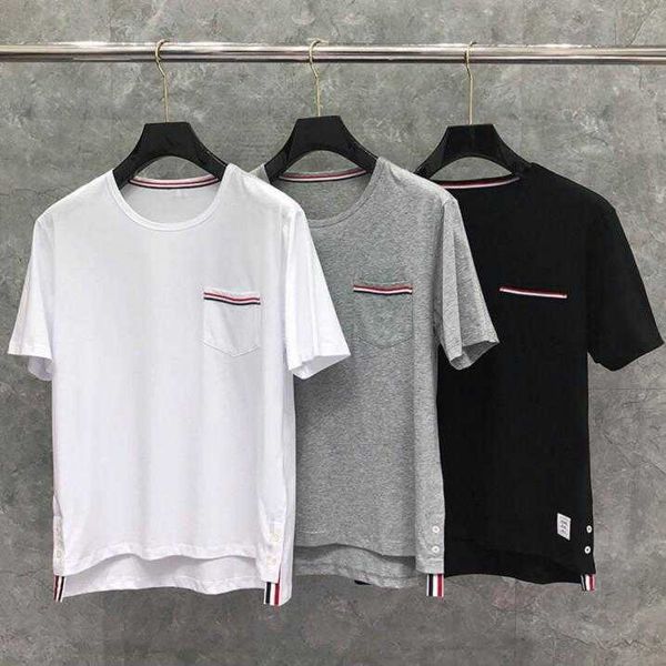 2021 summer new t-shirt men women short casual clothing tb solid couple o-neck cotton shirts, White;black
2021 summer new t-shirt men women short casual clothing tb solid couple o-neck cotton shirts, White;black
