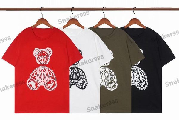 men plus tees designers mans womens t-shirts mens streetwear stylist tee guillotine bear printed short sleeve truncated bears angels classic, Black;brown
men plus tees designers mans womens t-shirts mens streetwear stylist tee guillotine bear printed short sleeve truncated bears angels classic, Black;brown