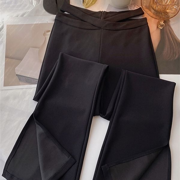 women's pants capris yitimoky flare pants streetwear women wide leg pants cross high waisted side hloow out black asymmetrical casual t, Black;white
women's pants capris yitimoky flare pants streetwear women wide leg pants cross high waisted side hloow out black asymmetrical casual t, Black;white