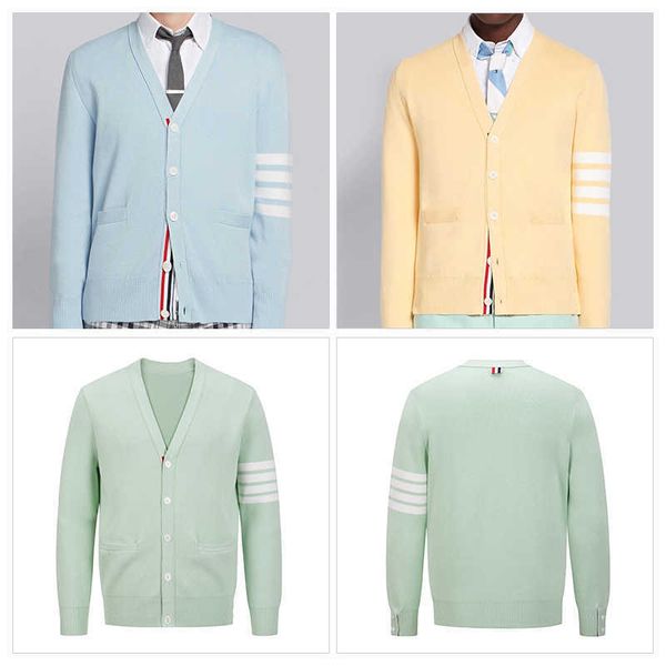 tb thom sweater male autumn winter fashion brand clothing 4-bar stripe v-neck cardigan coat harajuku sweaters, White;black
tb thom sweater male autumn winter fashion brand clothing 4-bar stripe v-neck cardigan coat harajuku sweaters, White;black