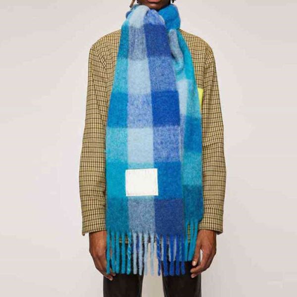luxury classic ac scarf men women scarves imitation cashmere wraps fashion students rainbow plaid neckerchief versatile warm bib female 10zl, Blue;gray
luxury classic ac scarf men women scarves imitation cashmere wraps fashion students rainbow plaid neckerchief versatile warm bib female 10zl, Blue;gray