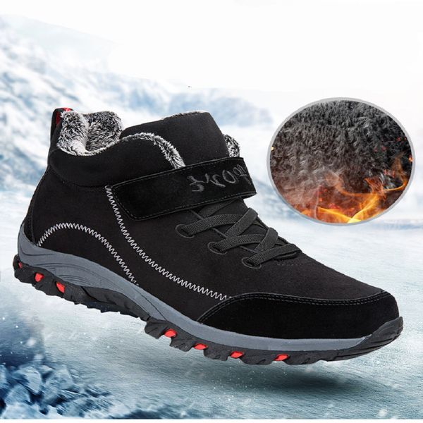 waterproof winter men boots suede warm snow women boots men work casual shoes high high-non-slip ankle boots, Black
waterproof winter men boots suede warm snow women boots men work casual shoes high high-non-slip ankle boots, Black