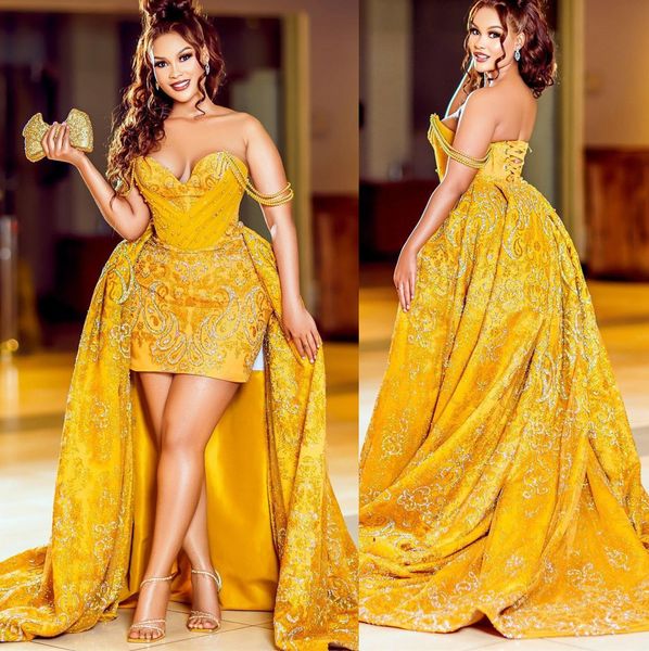 2022 arabic aso ebi yellow sheath prom dresses lace beaded evening formal party second reception birthday engagement gowns dress zj709, Black
2022 arabic aso ebi yellow sheath prom dresses lace beaded evening formal party second reception birthday engagement gowns dress zj709, Black