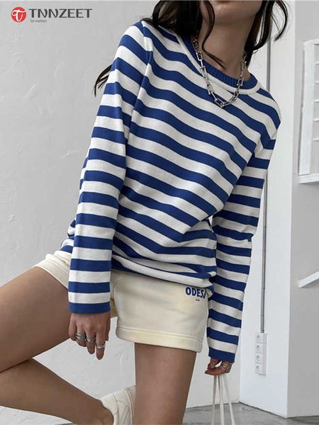 women's t-shirt tnnzeet o neck striped sweaters women long sleeve autumn winter basic tees 2022 casual streetwear knitted pullovers fem, White
women's t-shirt tnnzeet o neck striped sweaters women long sleeve autumn winter basic tees 2022 casual streetwear knitted pullovers fem, White