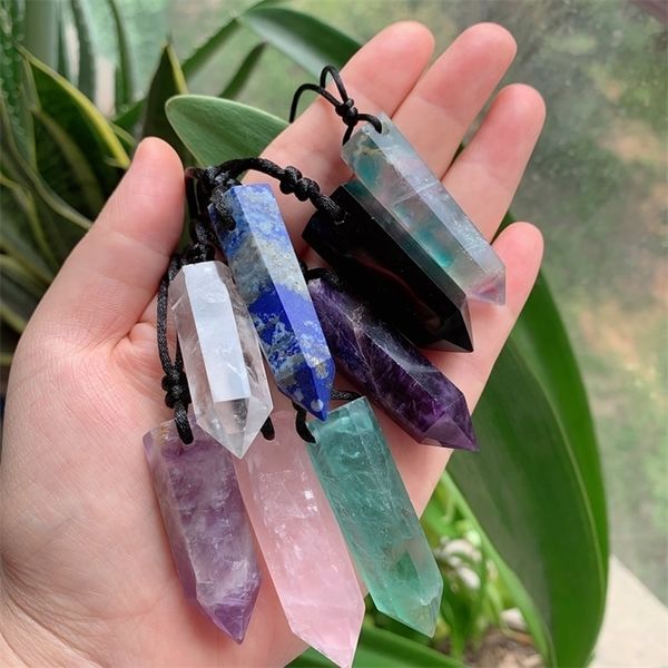 pendant necklaces reiki healing big bullet pendulum stone crystal quartz amulet natural amethysts fluorite lapis agates 220924, Silver
pendant necklaces reiki healing big bullet pendulum stone crystal quartz amulet natural amethysts fluorite lapis agates 220924, Silver