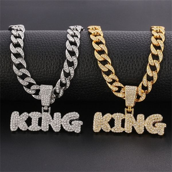 pendant necklaces hip hop king letters necklace with miami cuban chain iced out bling hiphop male charm jewelry gift 220924, Silver
pendant necklaces hip hop king letters necklace with miami cuban chain iced out bling hiphop male charm jewelry gift 220924, Silver