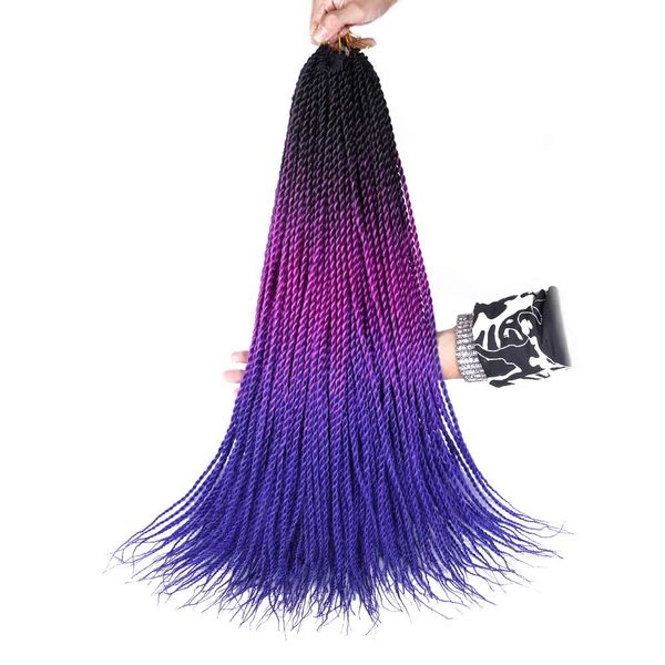 24 inch senegalese twist crochet braids hair thin senegal twists for women ombre synthetic braiding hair extensions 30 stands/pack ls23b, Black
24 inch senegalese twist crochet braids hair thin senegal twists for women ombre synthetic braiding hair extensions 30 stands/pack ls23b, Black