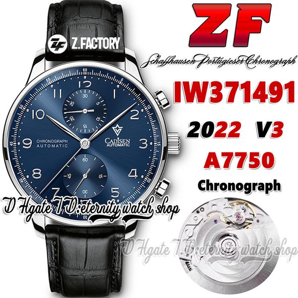 zf v3 az371491 a7750 automatic chronograph mens watch th 12.3 blue dial number markers stainless steel case black leather strap 2022 super e, Slivery;brown
zf v3 az371491 a7750 automatic chronograph mens watch th 12.3 blue dial number markers stainless steel case black leather strap 2022 super e, Slivery;brown