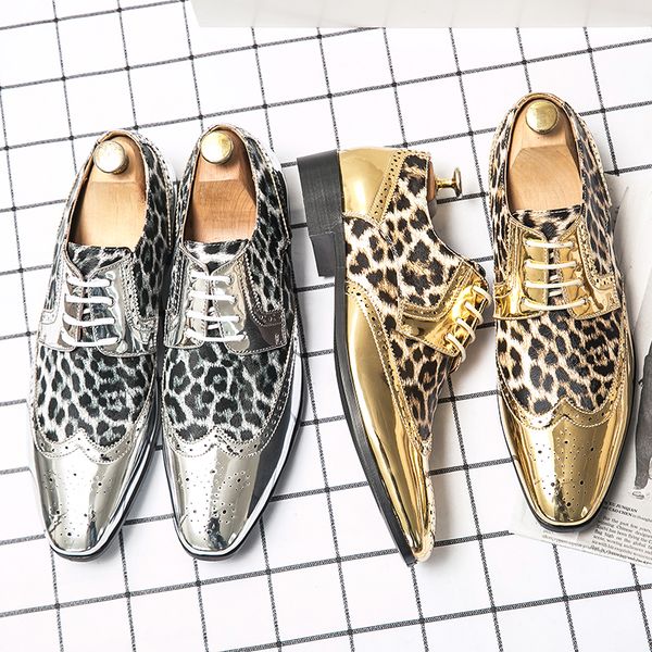 bullock leopard print loafers men casual shoes leather gold silver classic fashion trend pointed youth british daily party wedding business, Black
bullock leopard print loafers men casual shoes leather gold silver classic fashion trend pointed youth british daily party wedding business, Black