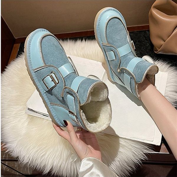 boots design women winter snow plush lining keep warm shoes buckle zipper decoration lady booties girls ankle 220924, Black
boots design women winter snow plush lining keep warm shoes buckle zipper decoration lady booties girls ankle 220924, Black