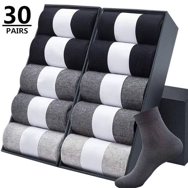 men's socks 30pairs middle tube polyester cotton summer autumn solid color breathable business wholesale 220923, Black
men's socks 30pairs middle tube polyester cotton summer autumn solid color breathable business wholesale 220923, Black