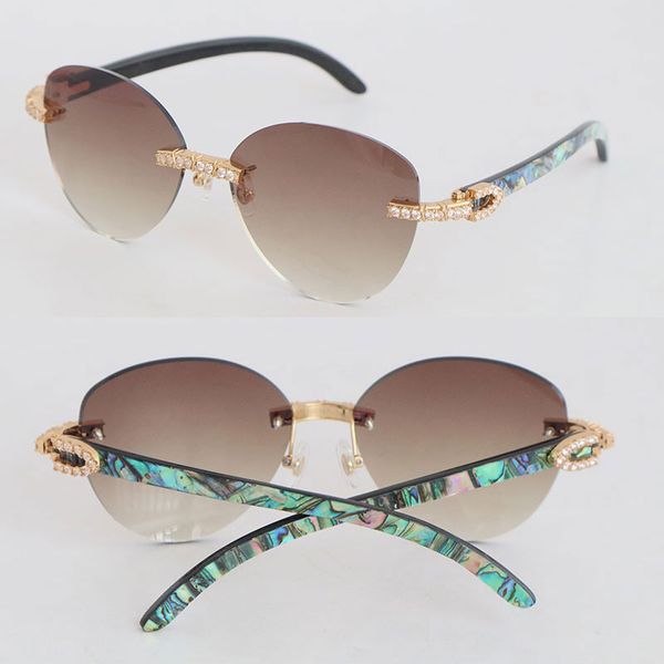 hand-made luxury diamond set rimless sunglasses womans designer shell inside black buffalo horn men famous 3524012 sun glasses male and fema, White;black
hand-made luxury diamond set rimless sunglasses womans designer shell inside black buffalo horn men famous 3524012 sun glasses male and fema, White;black