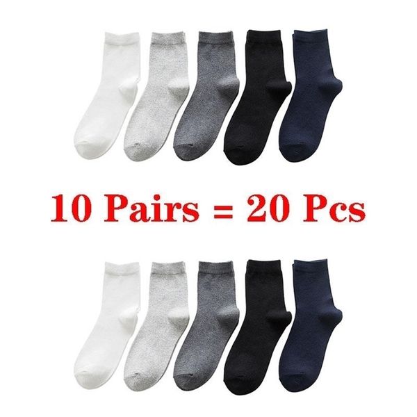 men's socks 10 pairs 20 pcs business casual cotton white men spring autumn winter solid colors crew male breathable meias 220923, Black
men's socks 10 pairs 20 pcs business casual cotton white men spring autumn winter solid colors crew male breathable meias 220923, Black