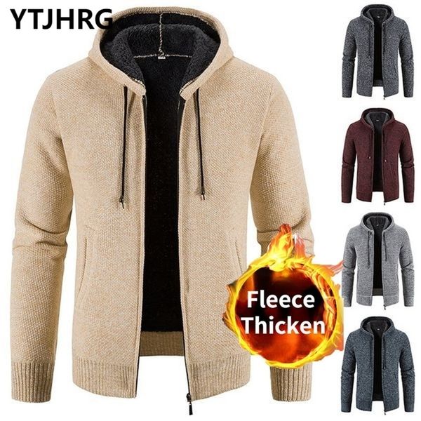 mens sweaters hooded autumn winter knitted jackets fleece sweaters thicken coat mens clothing fashion cardigan long sleeve warm 220923, White;black
mens sweaters hooded autumn winter knitted jackets fleece sweaters thicken coat mens clothing fashion cardigan long sleeve warm 220923, White;black