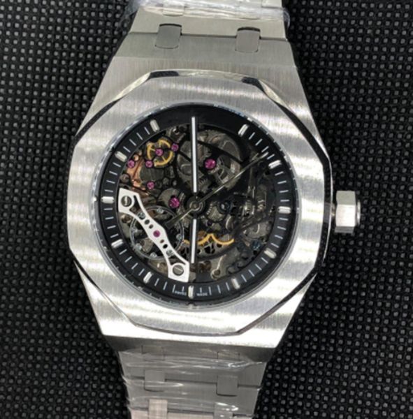 new men's automatic mechanical watch skeleton silver white 2813 wristwatches luxury oak stainless steel montre de luxe, Slivery;brown
new men's automatic mechanical watch skeleton silver white 2813 wristwatches luxury oak stainless steel montre de luxe, Slivery;brown